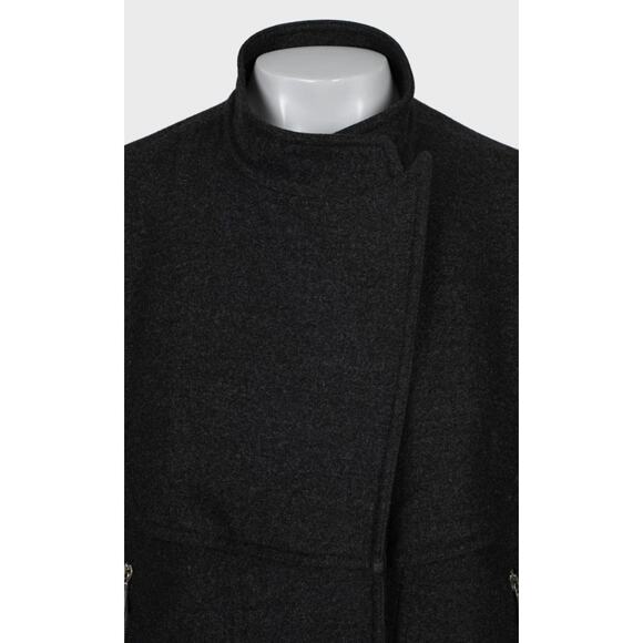 Saint Laurent Dark Gray Wool Coat - Size Medium (FR38) - Picture 5 of 7